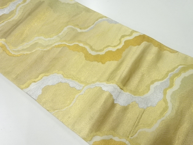 JAPANESE KIMONO / ANTIQUE FUKURO OBI / SILK / WOVEN STREAM